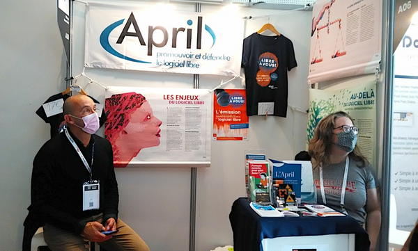 Photo stand April au salon Open Source Experience 2021