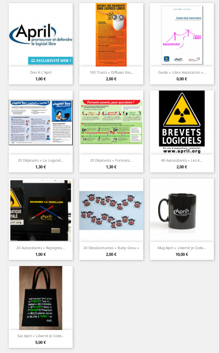 Copie écran du site d'En Vente Libre