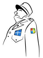 Image d'un militaire Microsoft